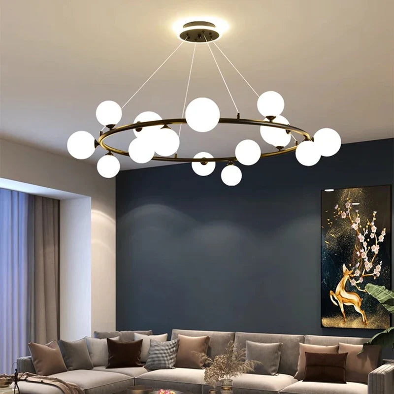 Afralia™ Modern LED Pendant Chandelier Lighting for Living and Dining Room