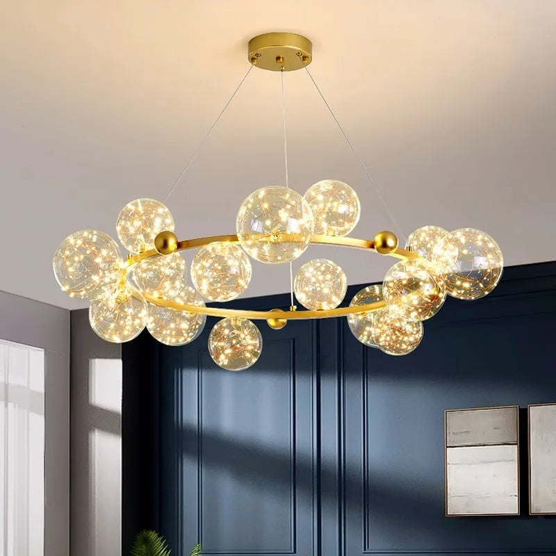 Afralia™ Modern LED Pendant Chandelier for Home Decor and Indoor Lighting