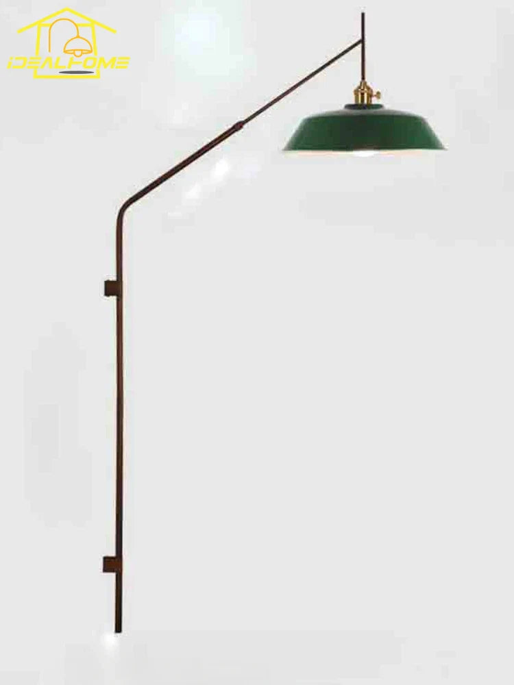 Afralia™ Long Pole Swing Arm Wall Lamp LED E27, Telescopic Design, Hotel Restaurant Hall Aisle