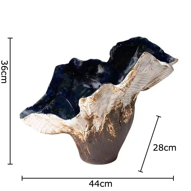 Afralia™ Irregular Shape Vase: Abstract Desk Decoration for Aesthetic Room Decor