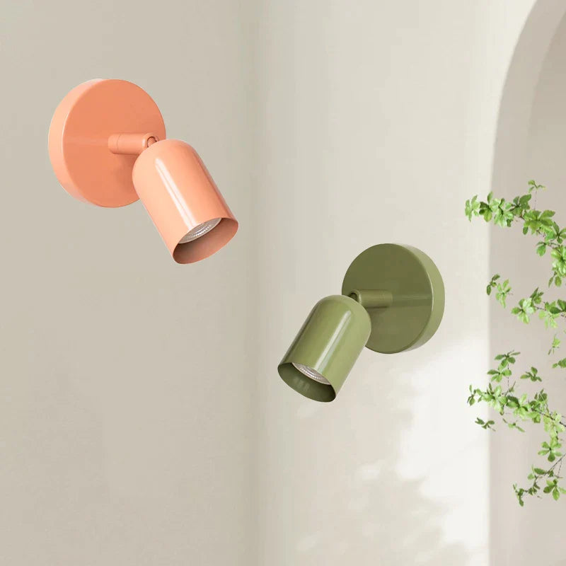 Afralia™ Nordic Minimalist Macaron LED Wall Lamp for Bedroom & Dining Room