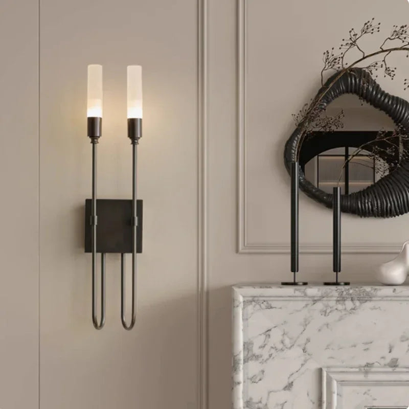 Afralia™ Double Headed LED Wall Lamp - Nordic Luxury Sconce for Home Decor