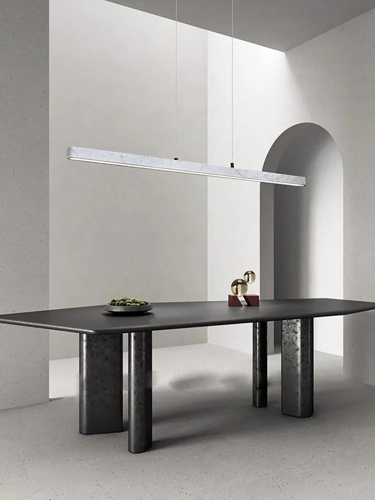 Afralia™ LED Natural Marble Hanging Chandelier for Dinning Room