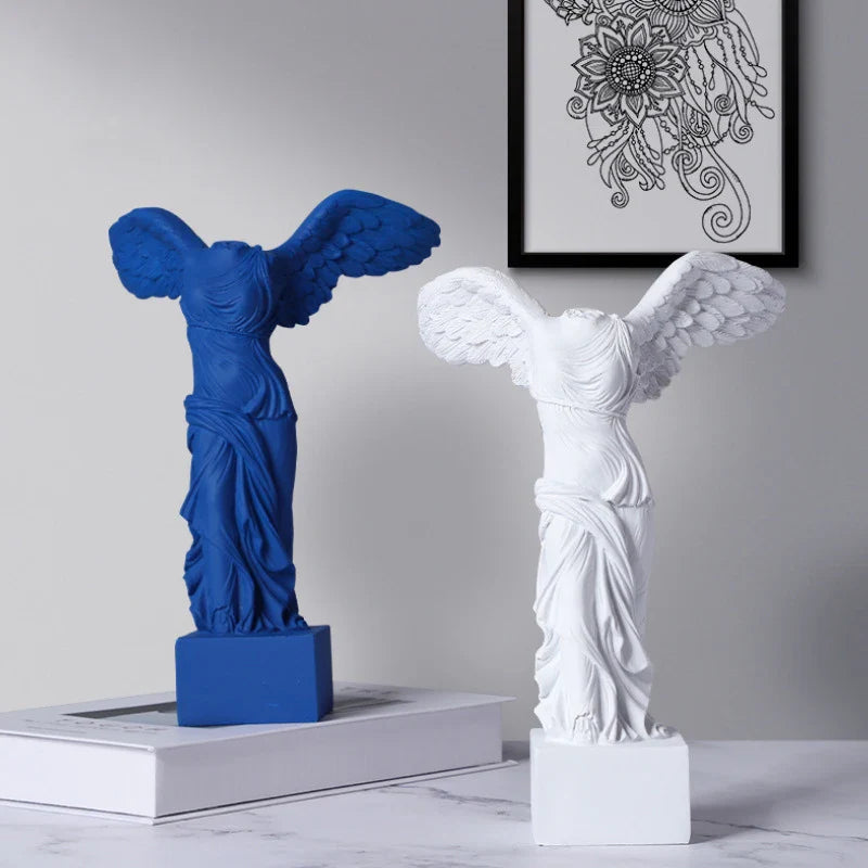 Afralia™ Victoria Goddess Figure Sculpture: Roman Winged Victory Samothrace, Home Decor & Gift Collection