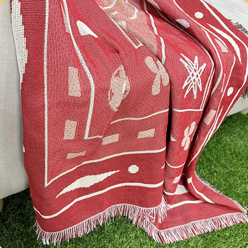 Afralia™ Nordic Knit Thread Blanket - Outdoor Camping and Living Room Decor - Bohemian Style Throw Sofa Cover