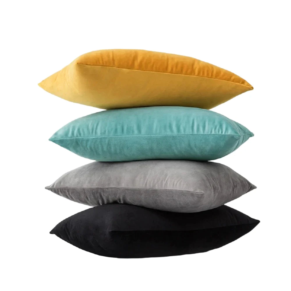 Afralia™ Soft Velvet Decorative Pillow Covers for Farmhouse Home Decor