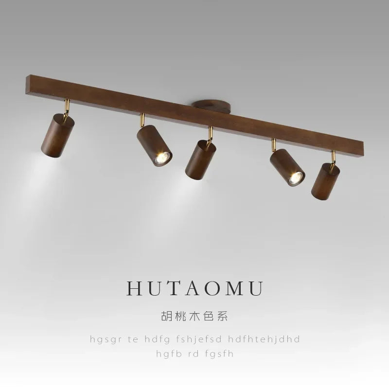 Afralia™ Nordic Wooden Ceiling Spotlight LED for Home Decor