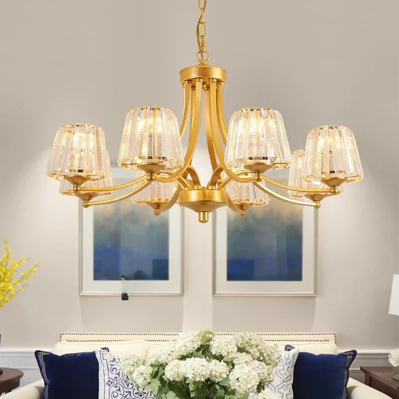 Afralia™ Crystal Chandelier Ceiling Lights for Modern Living Spaces