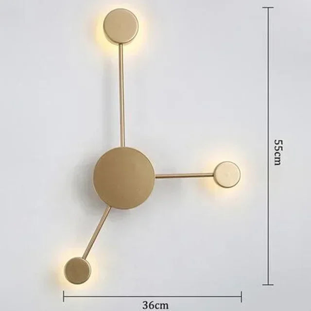 Afralia™ LED Wall Lamp Modern Minimalist Bedroom Living Room Lighting