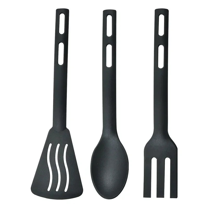 Afralia™ Kitchen Utensils Set Spoons Silicone Spatula Portable Camping Cutlery Flatware