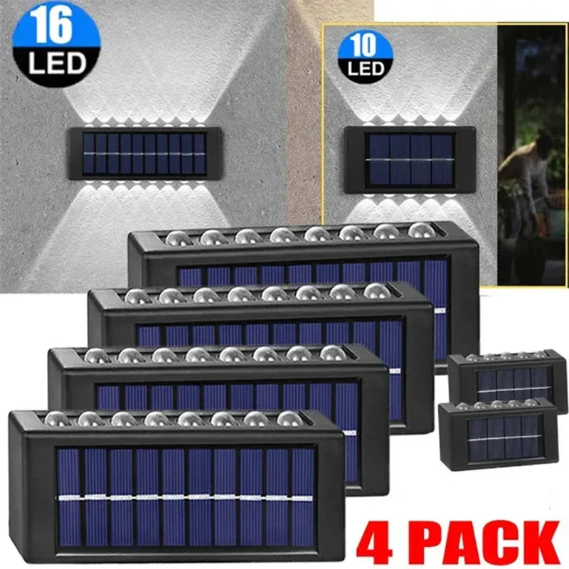 Afralia™ Solar Wall Lamp: Outdoor Waterproof Up/Down Lighting for Garden, Street, Landscape, Balcony