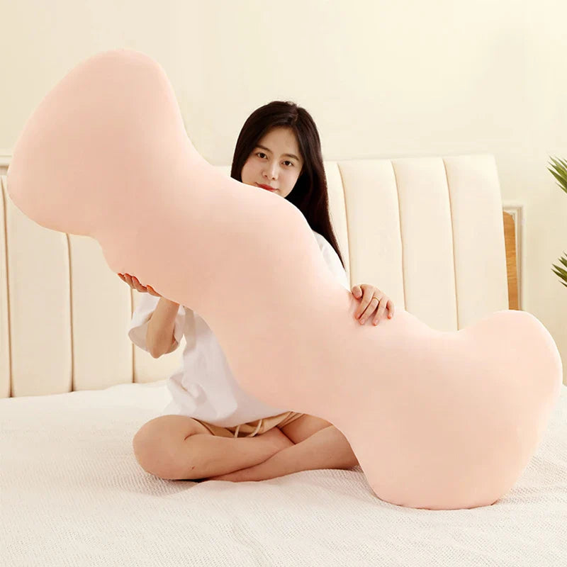 Afralia™ Ice Cream Wavy Soft Plush Pillow for Girls Bedroom & Sofa