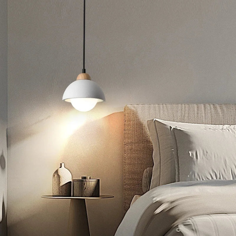 Afralia™ Sandstone LED Pendant Lamp for Home Decor, Japanese Wabi Sabi Hanging Light