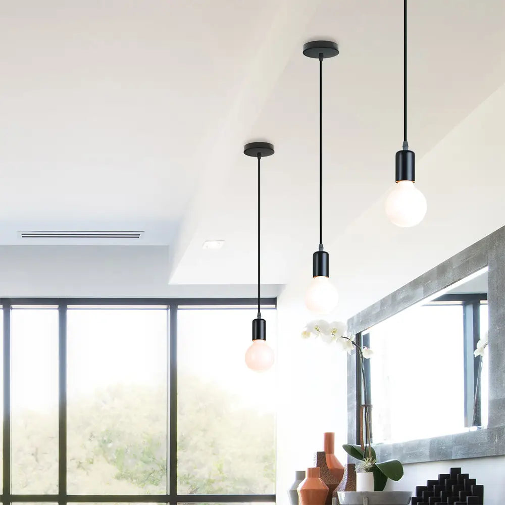 Afralia™ Retro Industrial Brass Pendant Chandelier for Living Room