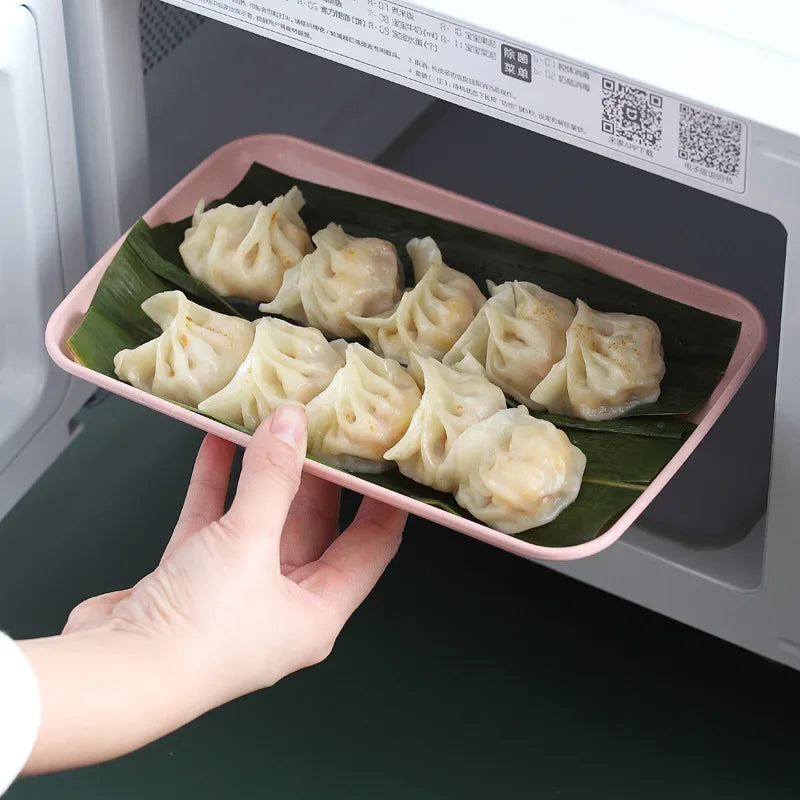 Afralia™ Wheat Straw Plate Set: Unbreakable Reusable Dinner Dishes, Bone Collection Tableware