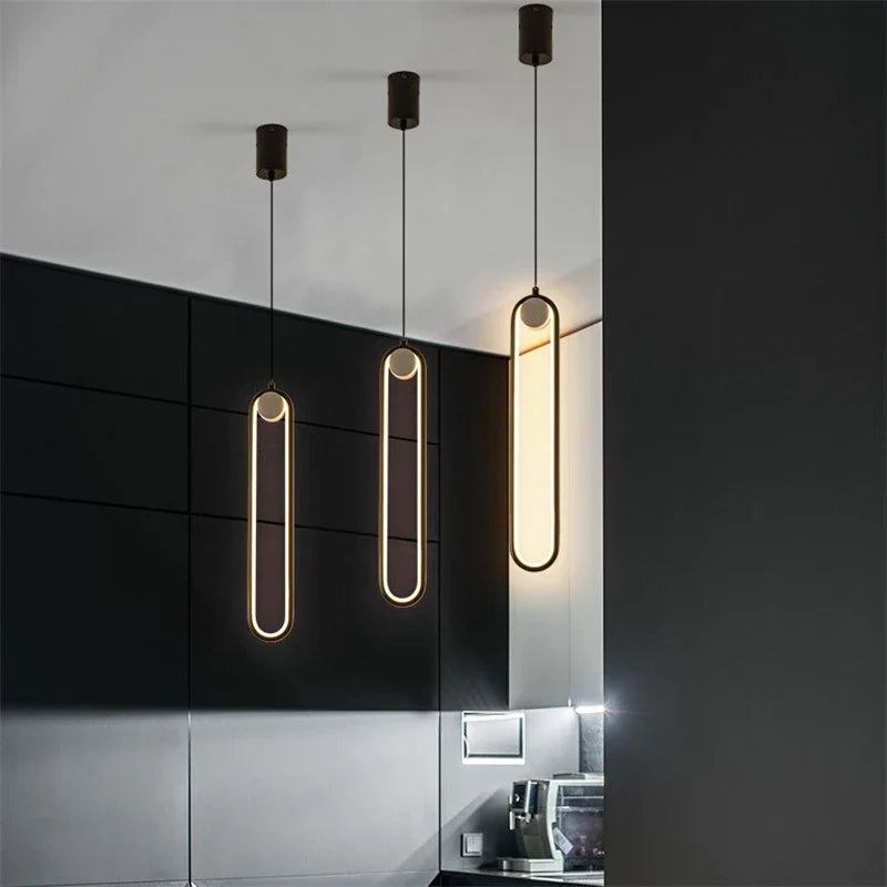 Afralia™ Modern LED Pendant Light Kitchen Bedroom Living Room Nordic Minimalism Hanglamp