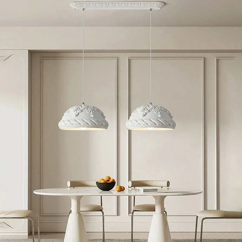 Afralia™ French Cream Style LED Chandelier for Restaurant Bar and Kitchen