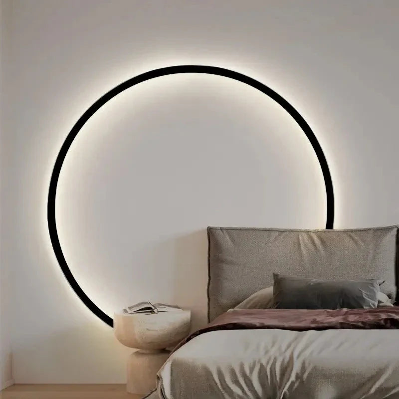 Afralia™ LED Wall Circle Lights for Bedroom Living Room Aisle Stairway