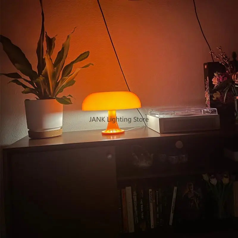 Afralia™ Designer LED Mushroom Table Lamp for Modern Minimalist Decor Lighting in Bedroom & Living Room