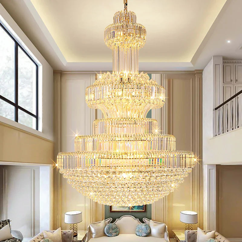 Afralia™ Classic Crystal Chandelier for Home, Restaurant, Hotel Lobby, and Exhibition Hall