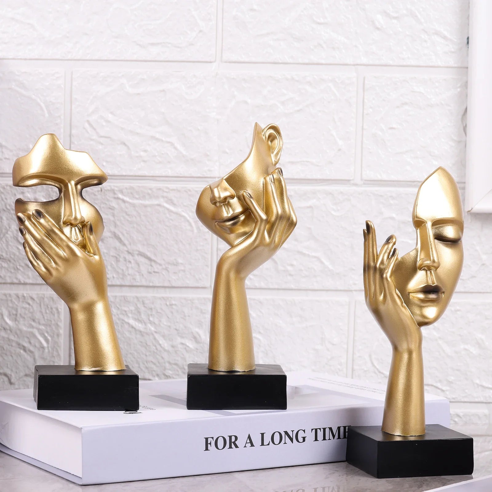 Nordic Abstract Figure Art Sculpture Set for Modern Home Decor by Afralia™