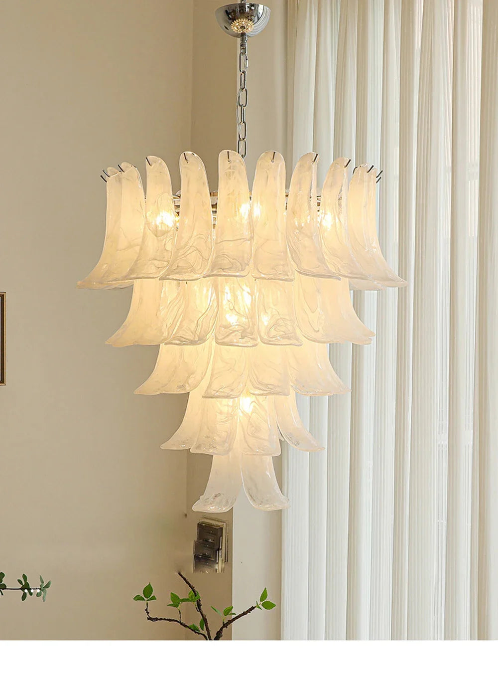 Afralia™ Green Tree Crystal LED Chandelier: Modern European Style Pendant Light with Remote Control