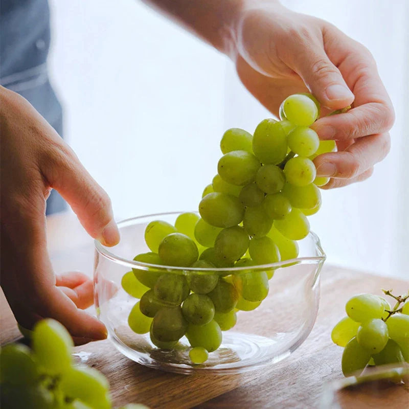 Afralia™ High Temp Glass Bowl for Fruits, Salad, Yogurt, Noodles