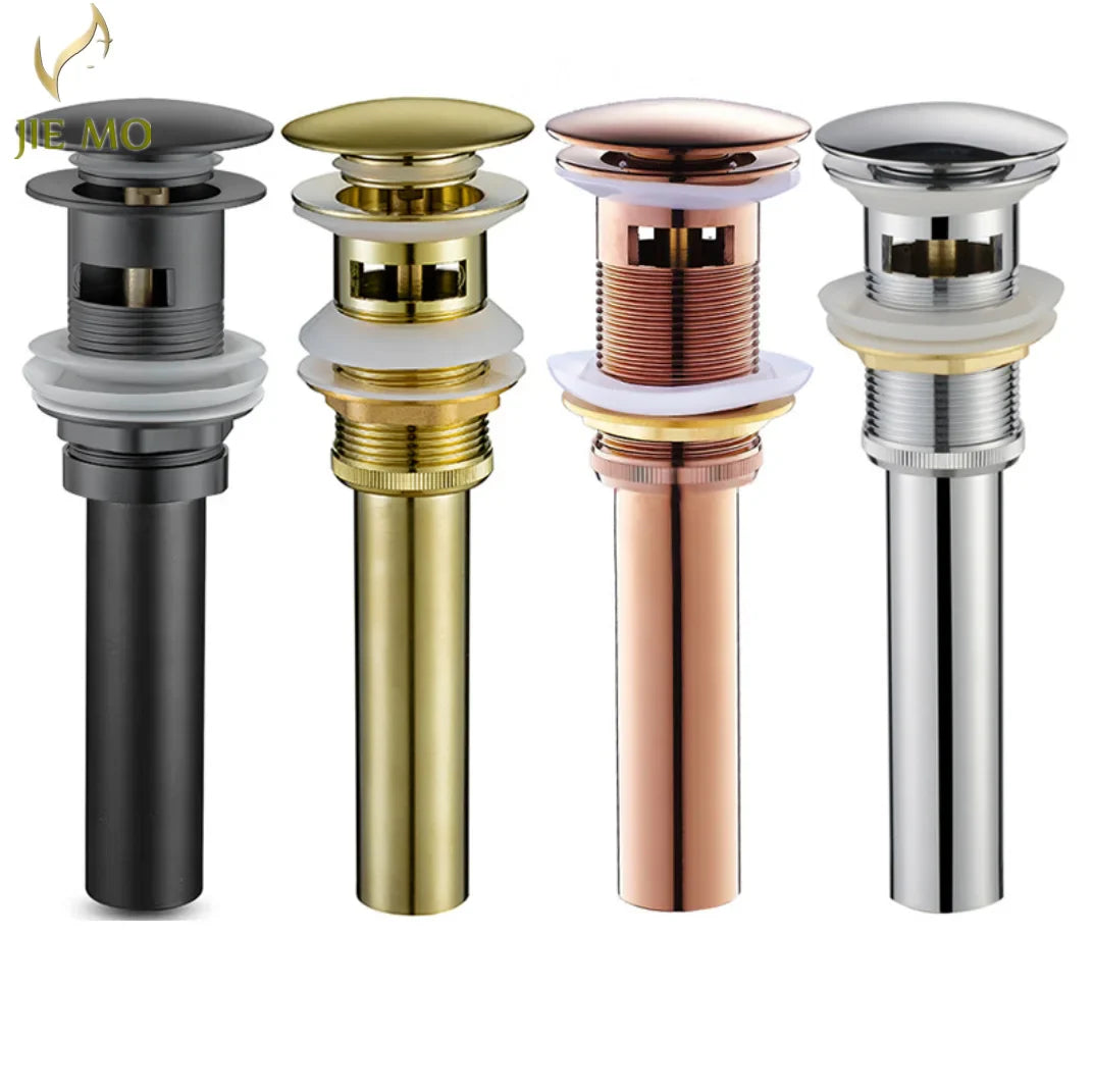 Afralia™ Brass Pop Up Drain for Bathroom Lavatory Sink - Water Drainer