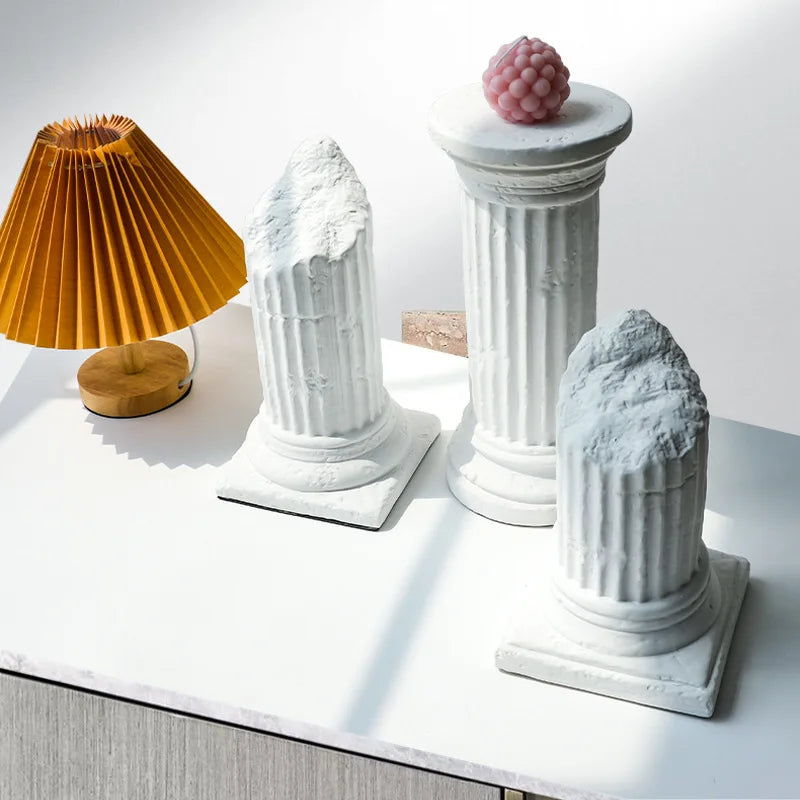 Afralia™ Roman Column Ornaments for Photography and Decor Display