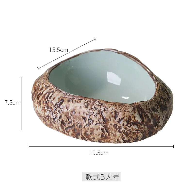 Afralia™ Ceramic Dessert Sashimi Ice Cream Snack Sushi Plate Dinner Serving Fruit Tray