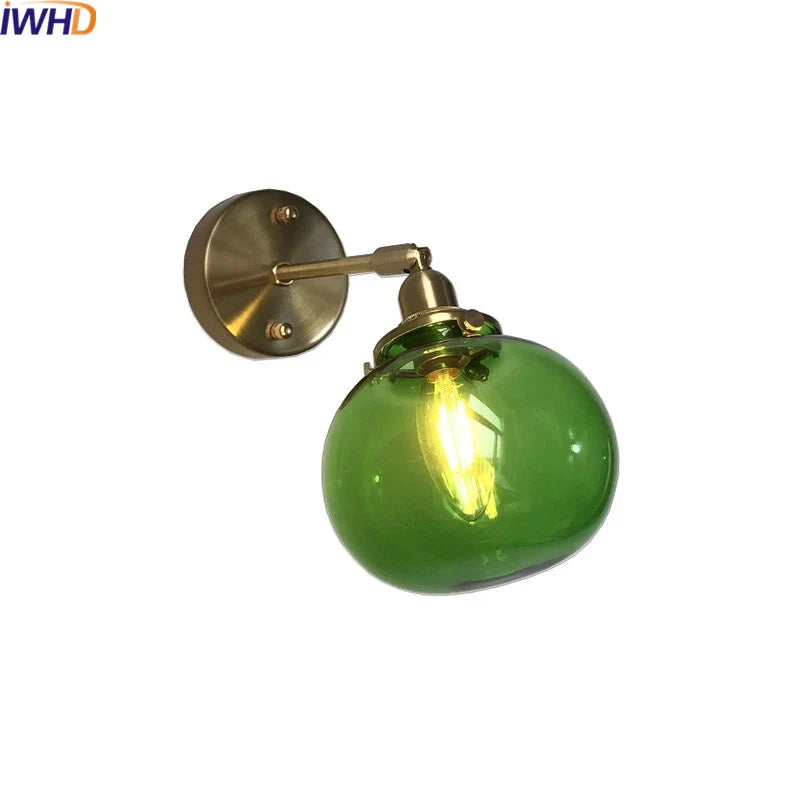 Afralia™ Vintage LED Wall Light with Pull Chain Switch for Coffee Corridor & Bedside