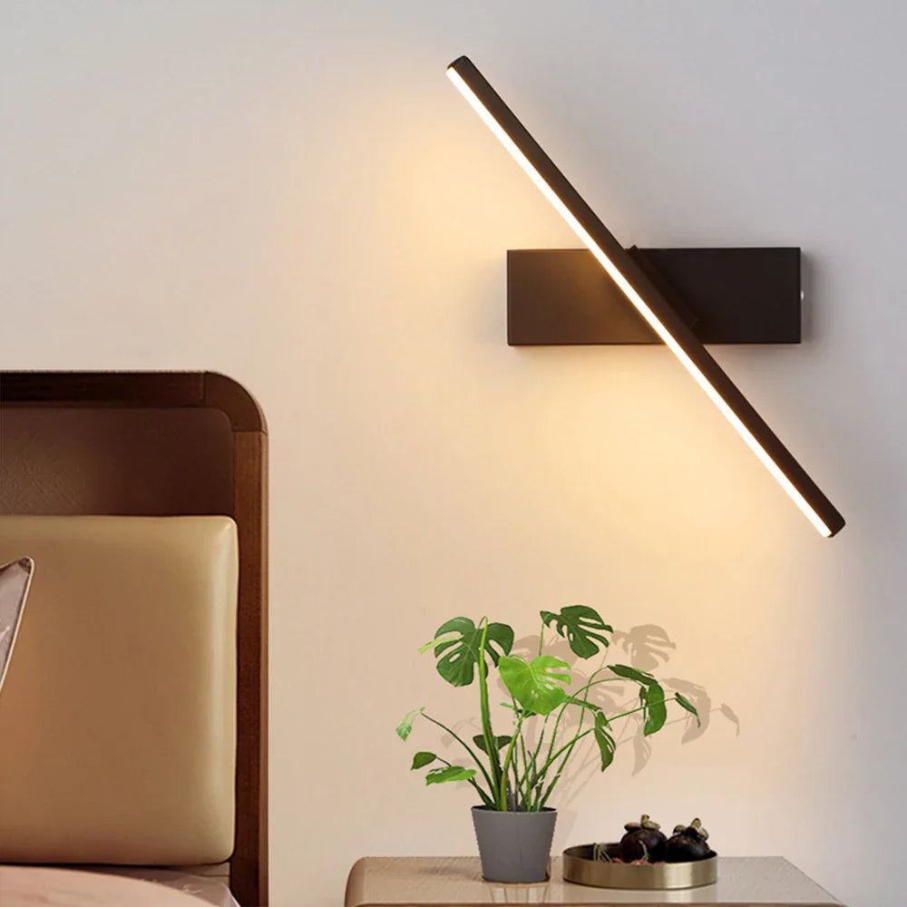 Afralia™ Rotatable LED Wall Light for Living Room Bedroom Sconce Lighting