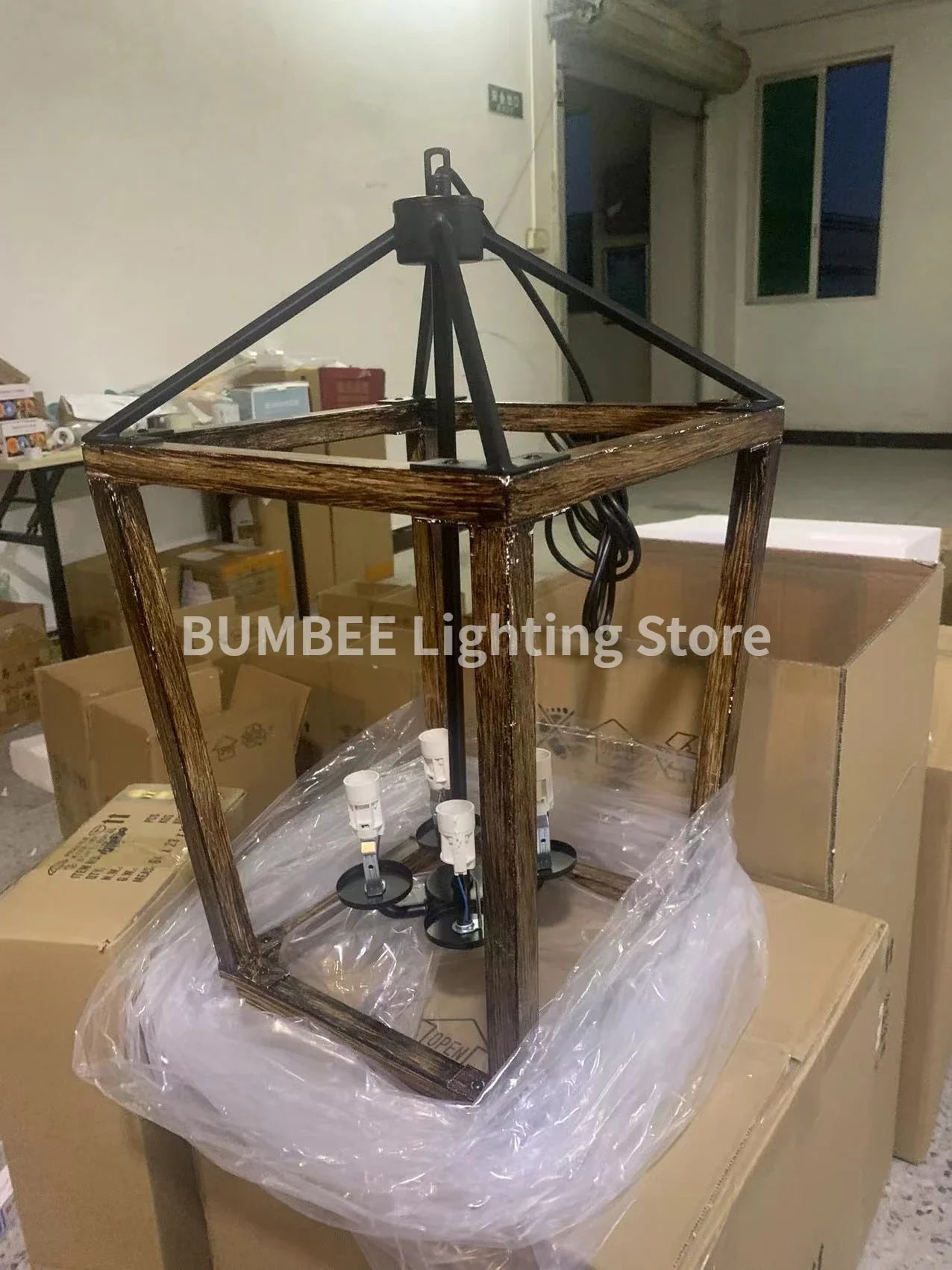 Afralia™ Retro Bird Cage Chandelier: Modern Iron Industrial Lighting for Living Room & Bedroom