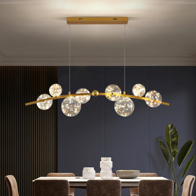 Afralia™ LED Chandelier: Luxury Interior Lighting for Modern Living, Kitchen, or Dining Room