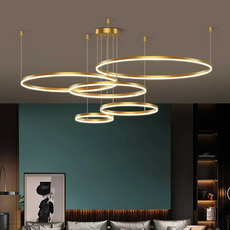 Afralia™ LED Pendant Chandeliers for Staircase & Living Room Lighting
