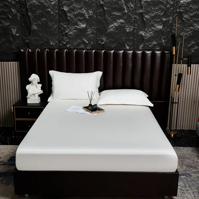Afralia™ Silky Soft Lyocell Fitted Sheet with Bamboo Fiber for Smooth Mattress Cover