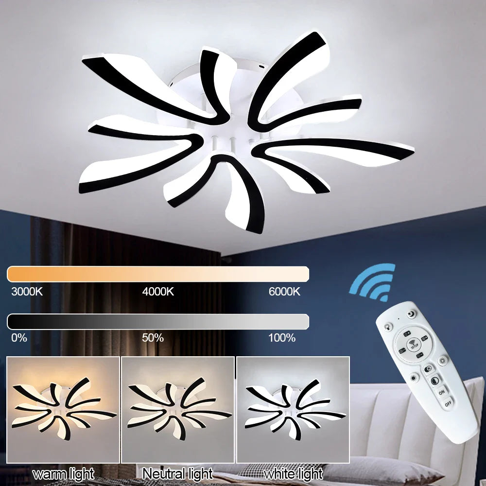 Afralia™ Modern Acrylic Tree Branch Chandelier LED Light Lamp for Living Dining Room