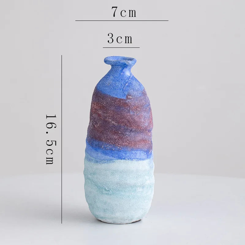 Afralia™ Gradient Ceramic Vase - Tabletop Floral Decoration
