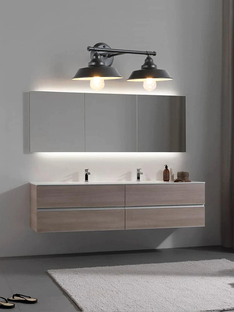 Afralia™ Vintage Double Head Wall Light for Bathroom Bedroom Living Room