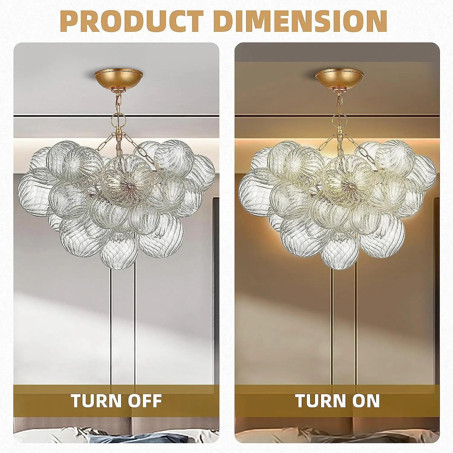 Afralia™ Nordic Bubble Ball Pendant LED Glass Kitchen Living Room Modern Lighting