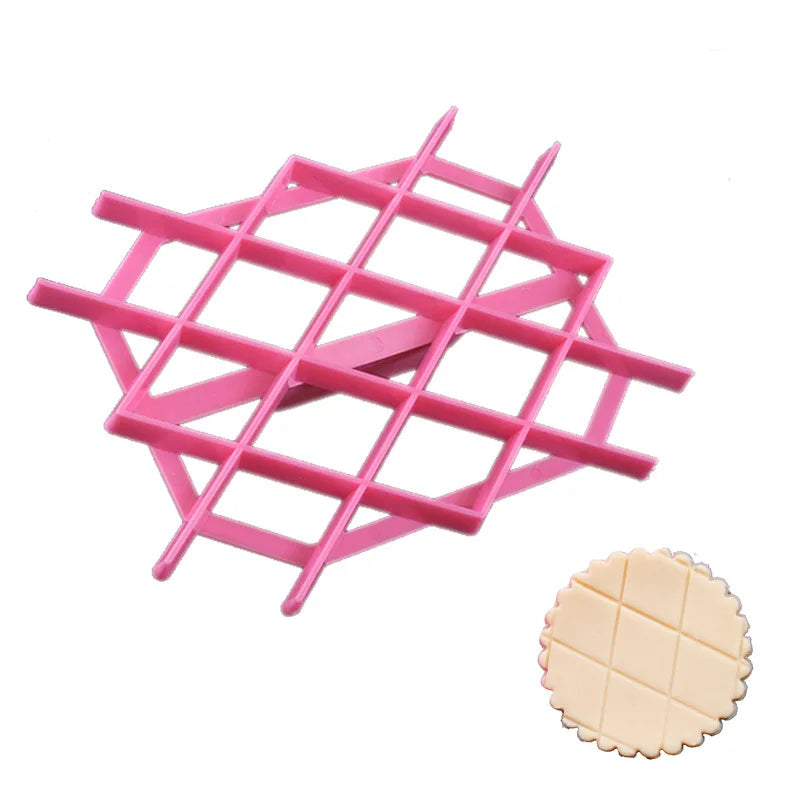 Afralia™ Rhombus Cookie Cutter Embosser for Cake Decor & Pastries, Fondant Mold Diamond Pattern