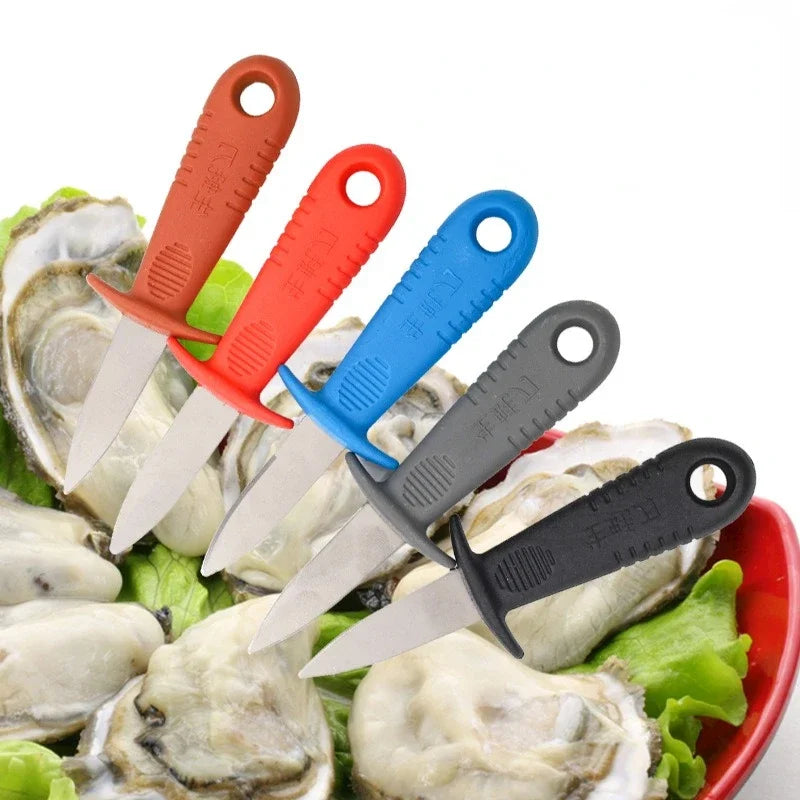 Afralia™ Oyster Knife: Premium Seafood Tool with PP Handle for Easy Raw Shell Opening