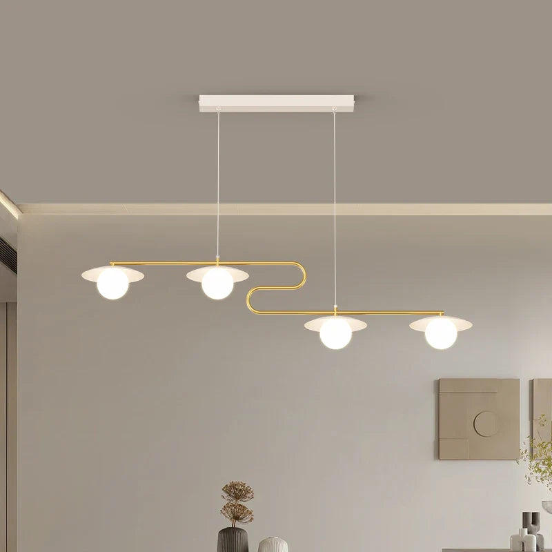 Afralia™ Dimmable Led Ceiling Chandelier for Living Room, Dining Table, Kitchen - Modern Indoor Lighting Fixture