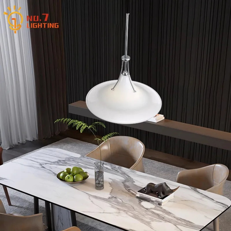 Afralia™ French Medieval LED Iron Art Glass Pendant Lights for Home Decor