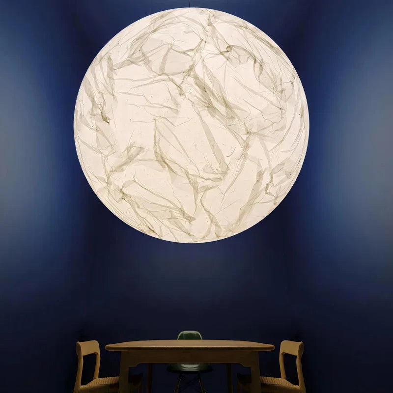 Afralia™ Nordic Moon Pendant: Minimalist Chandelier for Duplex Villa & Living Room