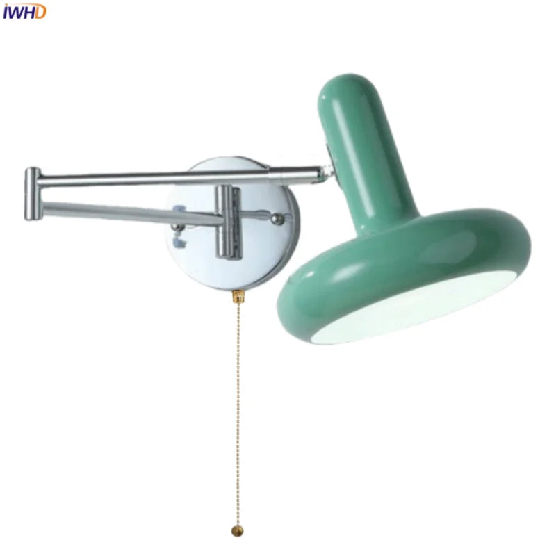 Afralia™ Milky Green LED Wall Sconce - Modern Nordic Iron Art Lamp