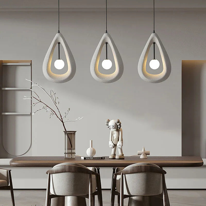 Afralia™ Nordic Wabi Sabi Pendant Lights for Stylish Dining Room and Bedroom Decor