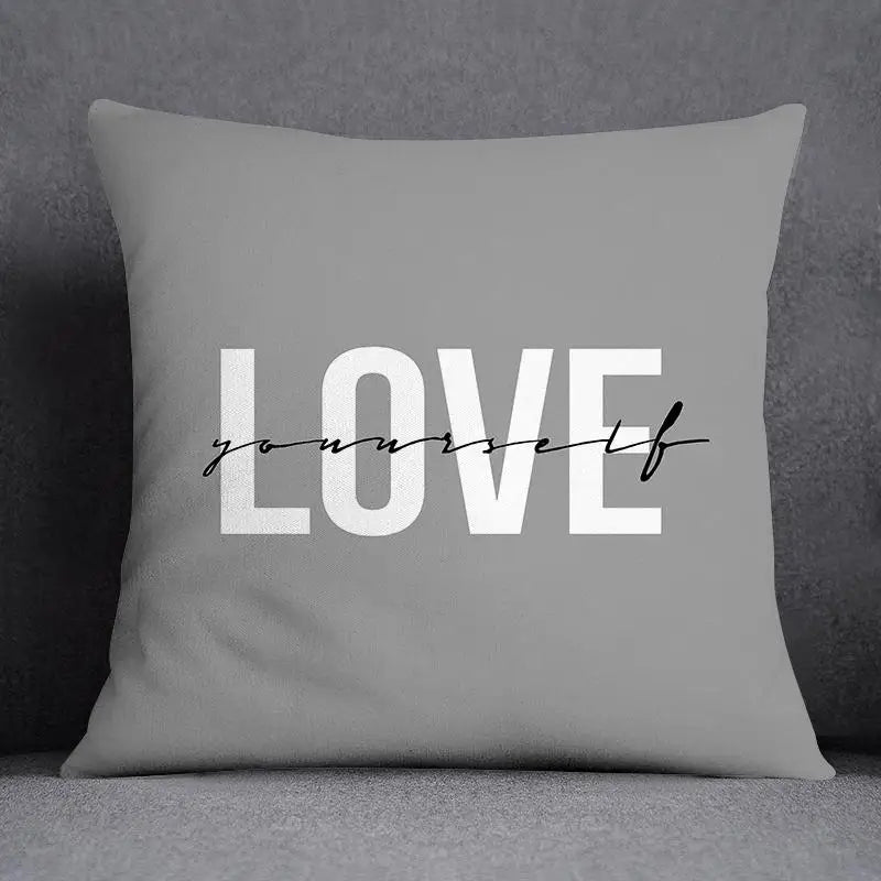 Afralia™ Geometric Floral Print Lumbar Pillow Case 45X45cm Sofa Cushion Cover