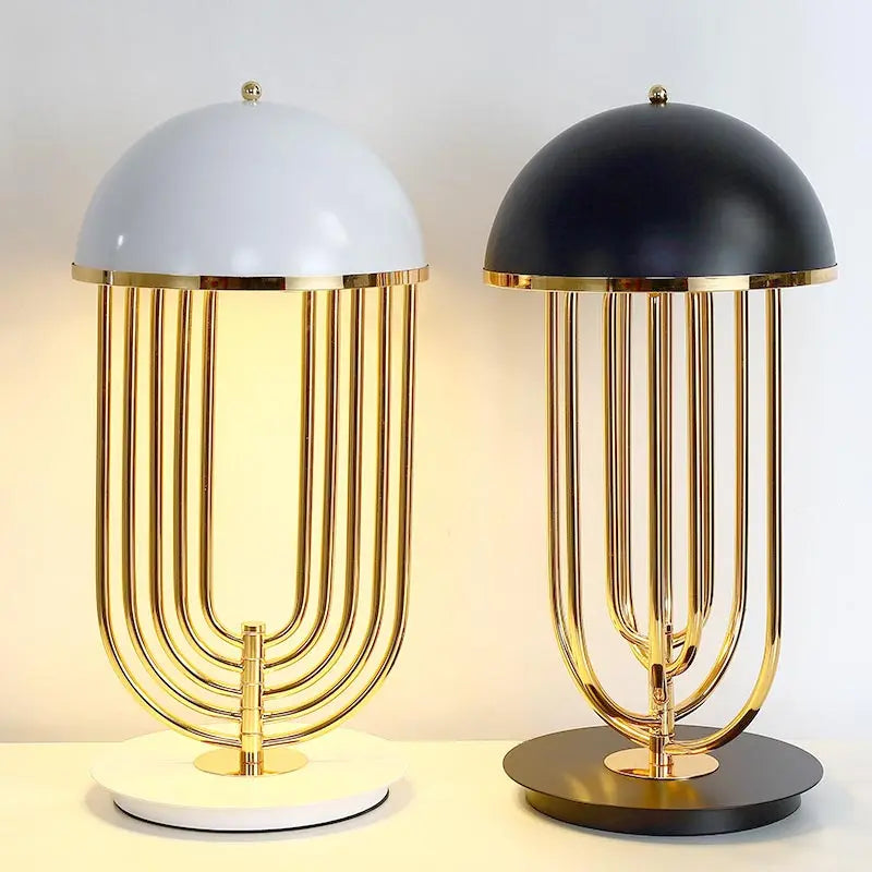 Afralia™ Nordic Fabric Table Lamp - Modern Home Desk Light Fixture