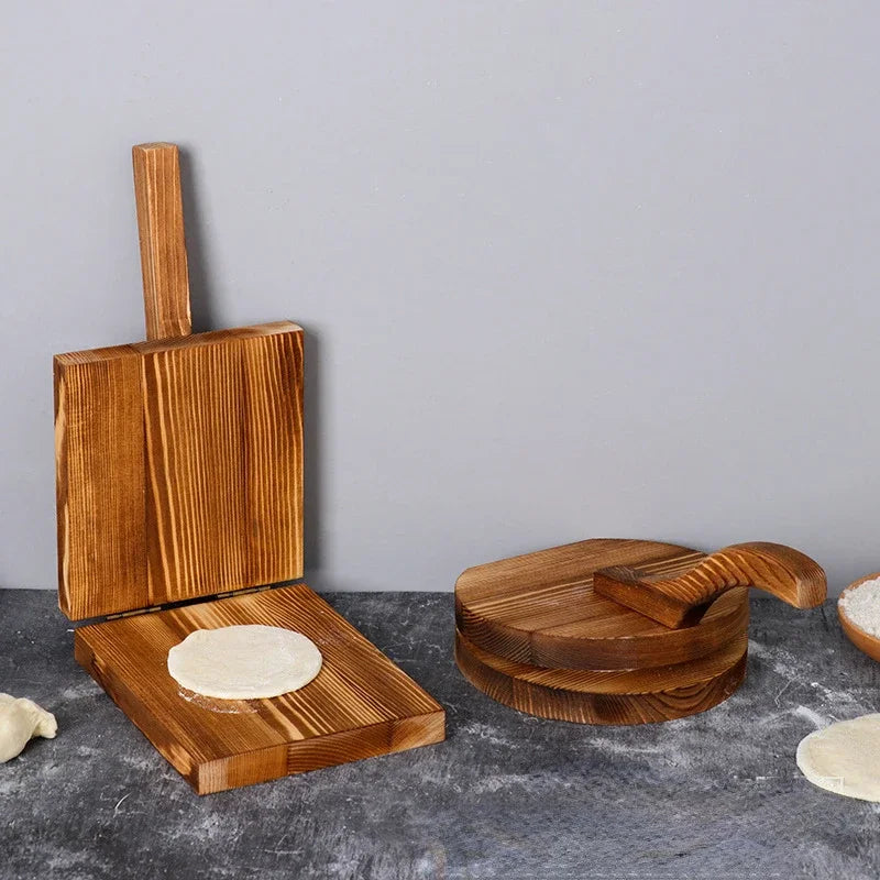 Afralia™ Wooden Tortilla Press Kitchen Gadget